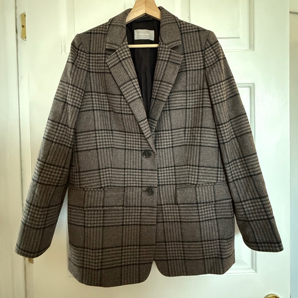Everlane Wool Oversized Blazer in Chocolate Size 4